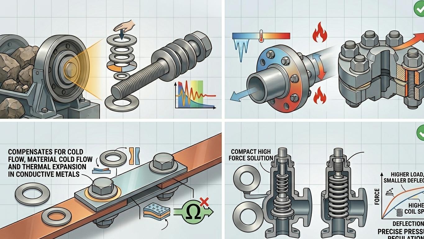 Applications Of Stainless Steel Conical Washers Applications Of Stainless Steel Conical Washers